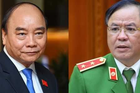 Nguyen Xuan Phuc and Lieutenant General Tran Van Ve